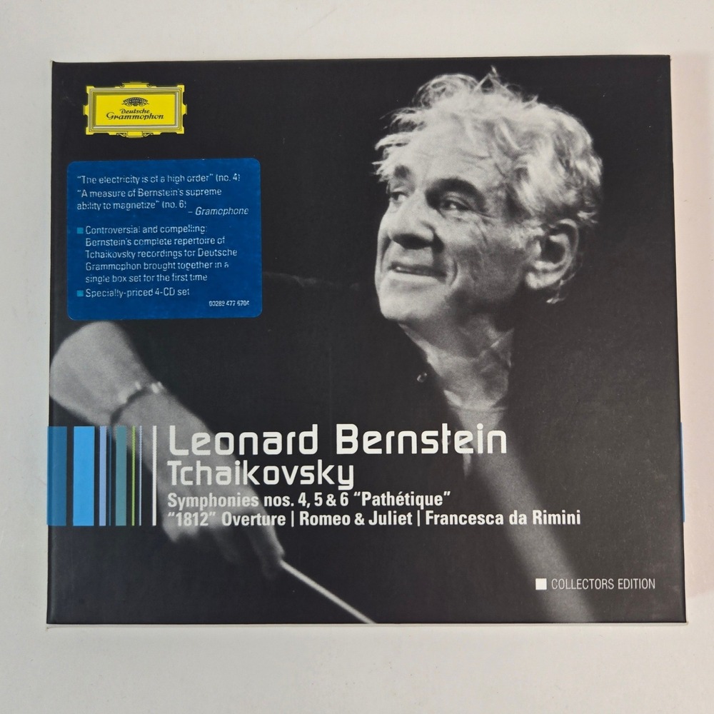 Leonard Bernstein - Tchaikovsky Symphonies 4 CD Deutsche Grammophon EX Box Set